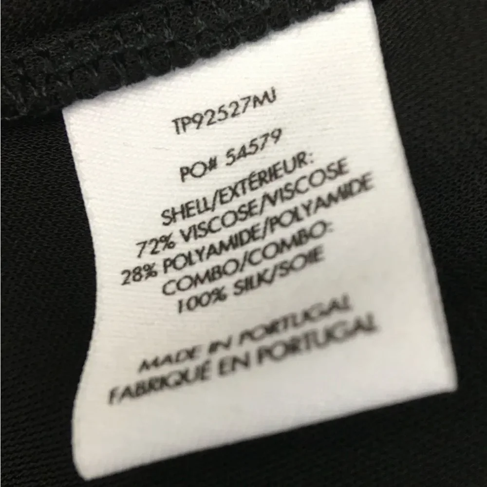Derek Lam 10 Crosby NEW Silk-Trim Tank Dress Black Made in Portugal Size 8 - Picture 11 of 15
